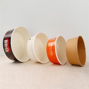 Kertakäyttöinen kraftpaperisalaattikulho