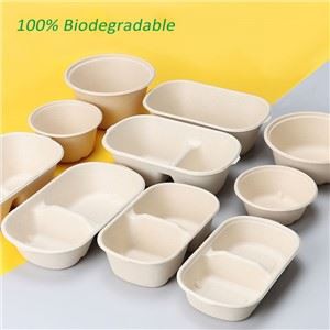 Biohajoava kertakäyttöinen lounaslaatikko